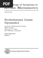 Evolutionary Game Dynamics