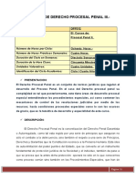 Curso de Derecho Procesal Penal Iii 2018