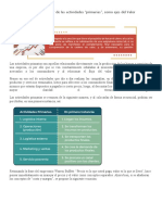 Inducción: Módulo 4: Análisis Particular de Las Actividades "Primarias", Como Ejes Del Valor