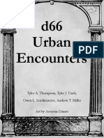 d66 Urban Encounters: Tyler A. Thompson, Tyler J .Urish, Owen L. Luetkemeyer, Andrew T. Miller