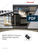 MICRO SWITCH™ Premium Miniature Basic Switches: Datasheet