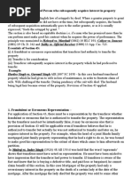 Transfer by Unauthorised Person Who Subsequently Acquires Interest in Property Transferred (S.43)