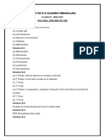 CH.2 CELL THE UNIT OF LIFE Class 9 Notes Icse