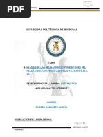 Analisis de Las Obligaciones y Prohibiciones Del Trababador y Patrono