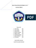 Laporan Praktikum Kerajinan Taplak Meja - Xi BB