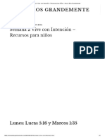 Semana 2 Vive Con Intención - Recursos para Niños - Ama A Dios Grandemente