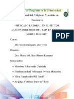 Mercado Laboral en El Sector Agroexportador Del Pais en La Zona Norte 2010-2019