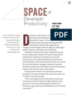 Developer Productivity-SPACE Framework