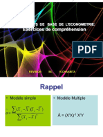 Révision Exercice Modèle de Régression Multiple