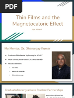 Kyle Hilliard - Thin Films and The Magnetocaloric Effect