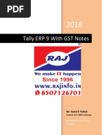 Tally ERP 9 With GST Notes: Mr. Rahul K Pathak