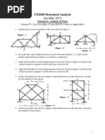 CE2020 Structural Analysis: Jan-May 2012