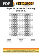 Sopa de Letras de Campo y Ciudad - 50