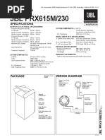 JBL PRX615M/230: Technical Manual