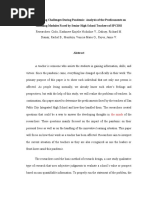 Overcoming Challenges During Pandemic: Analysis of The Predicaments On Handling Modules Faced by Senior High School Teachers of SPCIHS