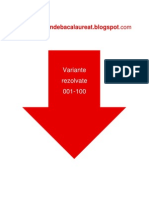 Geografie - Subiectul II - Variante Rezolvate 001-100 - An 2009