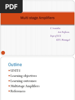 Multi Stage Amplifiers: E.Susmitha Asst - Professor, Dept of ECE KITS, Warangal