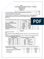 Previous Year Question Paper (FSA)