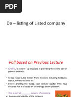 De - Listing of Listed Company