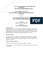 LRP. Ley de Contrataciones Públicas. NVA. Reform