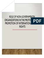 Role of Ngo in The Protection and Promotion of Human Rights