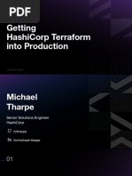 Getting Hashicorp Terraform Into Production