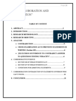 Evidence Paper (Corroboration and Contradiction