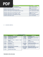 Calendarización Escolar y Calendario Civico