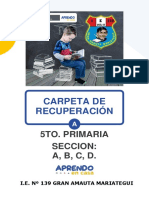 Carpeta de Recuperación 5to Grado. ABCD