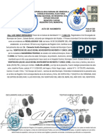 Acta de Nacimiento Pooran