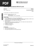 Cambridge International AS & A Level: Biology 9700/12