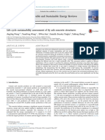 Life Cycle Sustainability Assessment of Fly Ash Concrete Structures