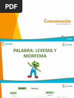 Palabra - Lexema y Morfema