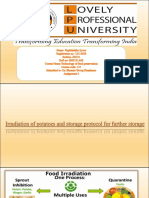 Irradiation of Potatoes