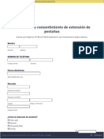 Formulario de Consentimiento de Extensión de Pestañas