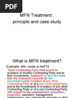 MFN Treatment: Principle and Case Study