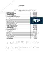 Actividad #2 Costo de Produccion