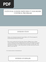 NATIONAL Iodine Deficiency Disorder