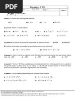 Examen Tema 2 Potencias y Raices