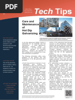 Tech Tips: Care and Maintenance of Hot Dip Galvanizing