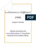 Derrida Jacques La Diferencia