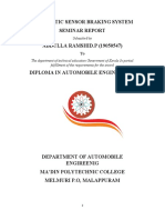 Automatic Sensor Braking System Seminar Project