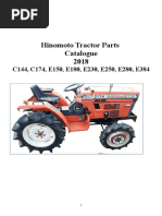 Hinomoto Tractor Parts Catalogue 2018 C144, C174, E150, E180, E230, E250, E280, E384