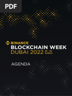 Binance Blockchain Week Agenda