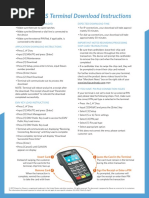 Ingenico POS Terminal Download Instructions: Before Initiating A Download Expected Download Time