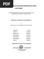 Optimization of Blasting Operation