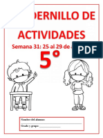 5o Semana 31 Cuadernillo de Actividades Del 25 Al 29 de Abril