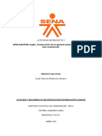 Actividad de Proyecto 5: AP05-AA6-EV06. Inglés. Construcción de Un Glosario Técnico en Inglés para El Área Ocupacional