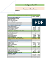 Assignment-ACF: Standalone Balance Sheet Hero Motocorp