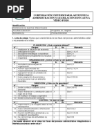 Formato Actividad 1. Vídio - Lista de Cotejo-Fases Del Proceso Administrativo